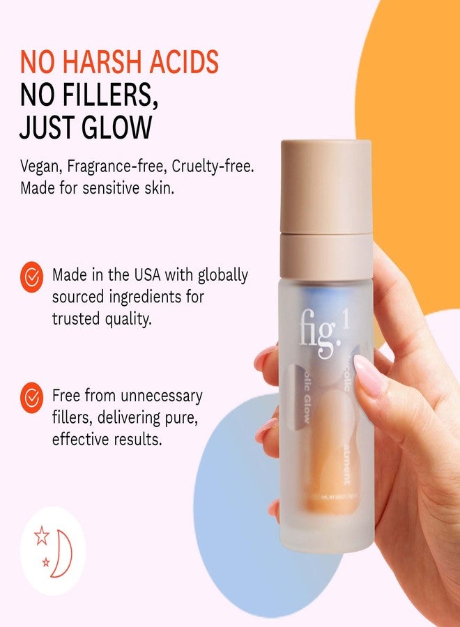 Fig.1 Glycolic Glow Treatment – 4% Glycolic Acid Face Exfoliant, Exfoliating & Glowing Emulsion, Chemical Peel for Radiant Skin, Hydrating PHA & Squalane, Vegan, 30 ml - Image 4